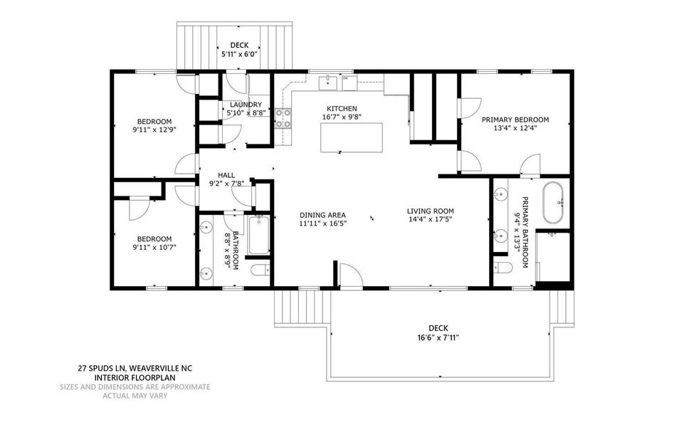 2D floor plan layout of this home in , Weaverville, NC (Image 3). 2D floor plan layout of this home in , Weaverville, NC (Image 3).