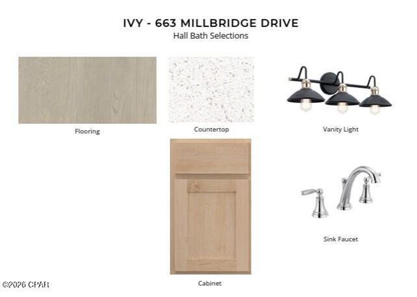 Sample of building materials used in homes in Salt Grass at Ward Creek, Panama City Beach (Image 5).