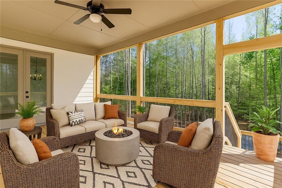 Furnished interior view inside a new home in , Jefferson (Image 11).