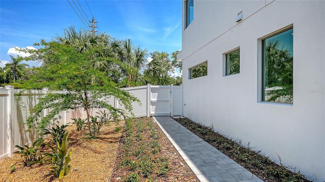 Exterior details and patio area of a home in , Sarasota (Image 34).