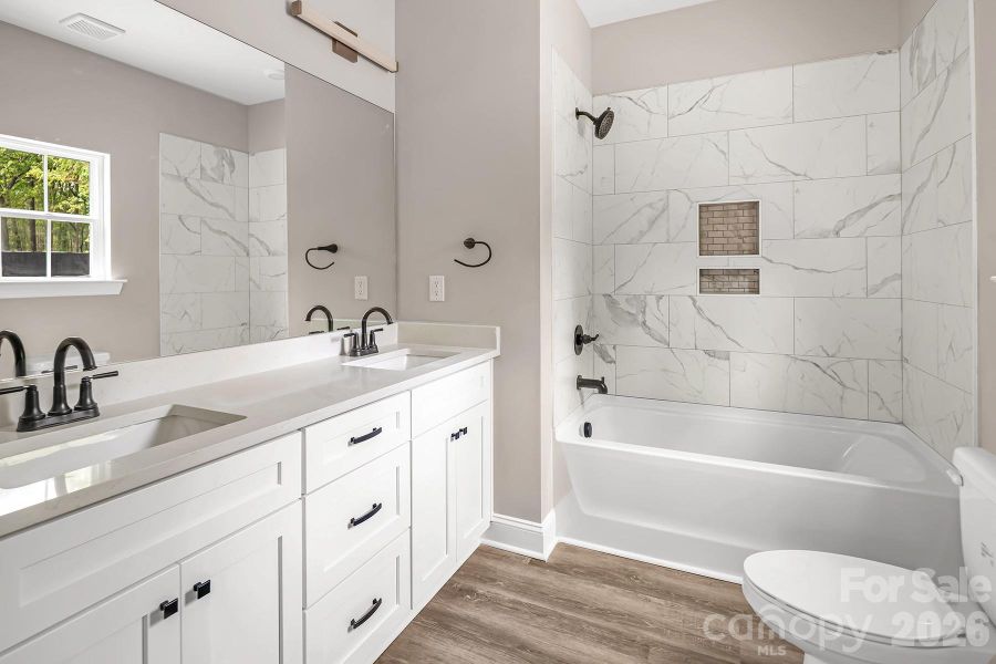 Primary suite bathroom.