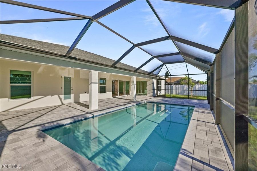 Exterior details and patio area of a home in Cape Coral, Cape Coral (Image 19).