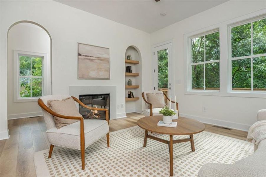 Furnished interior view inside a new home in , Atlanta (Image 13).