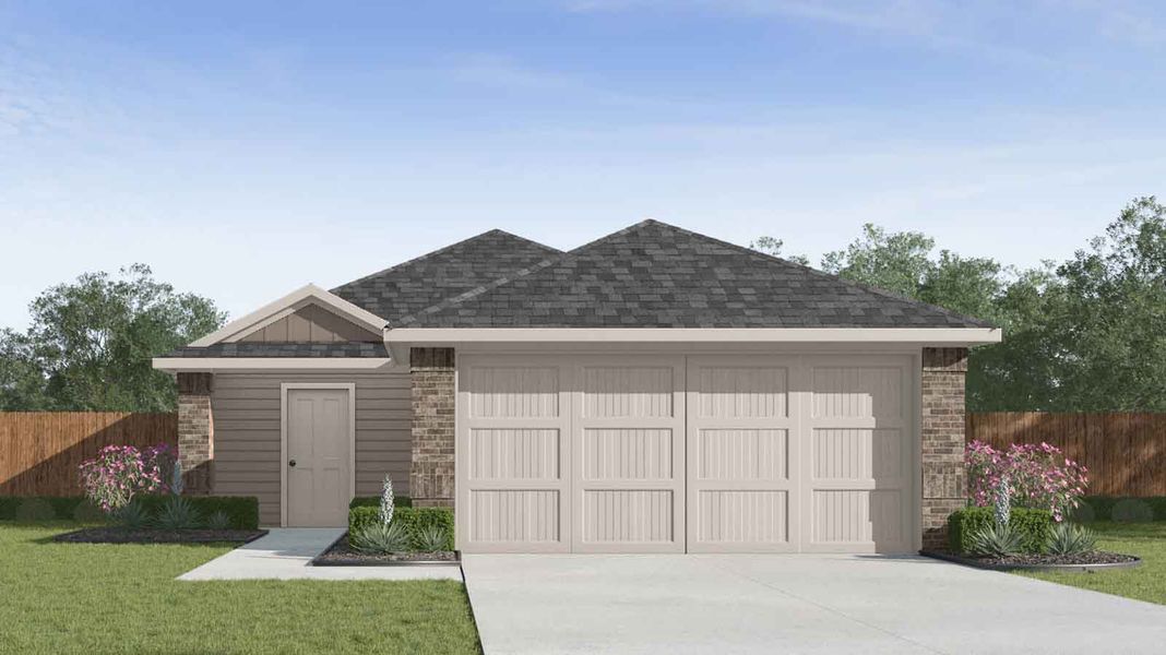 Representative exterior photo of a completed home built from the Estero by D.R. Horton in Watermark, Alvin, TX (Image 20).