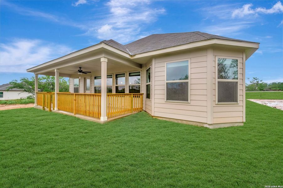 Exterior details and patio area of a home in Chaparral Ranch, Floresville (Image 3). Exterior details and patio area of a home in Chaparral Ranch, Floresville (Image 3).