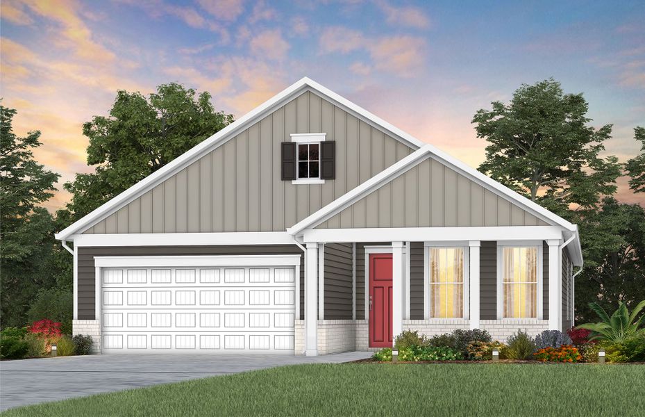 Representative exterior photo of a completed home built from the Mystique by Del Webb in Del Webb Southern Harmony, Murfreesboro, TN (Image 26).