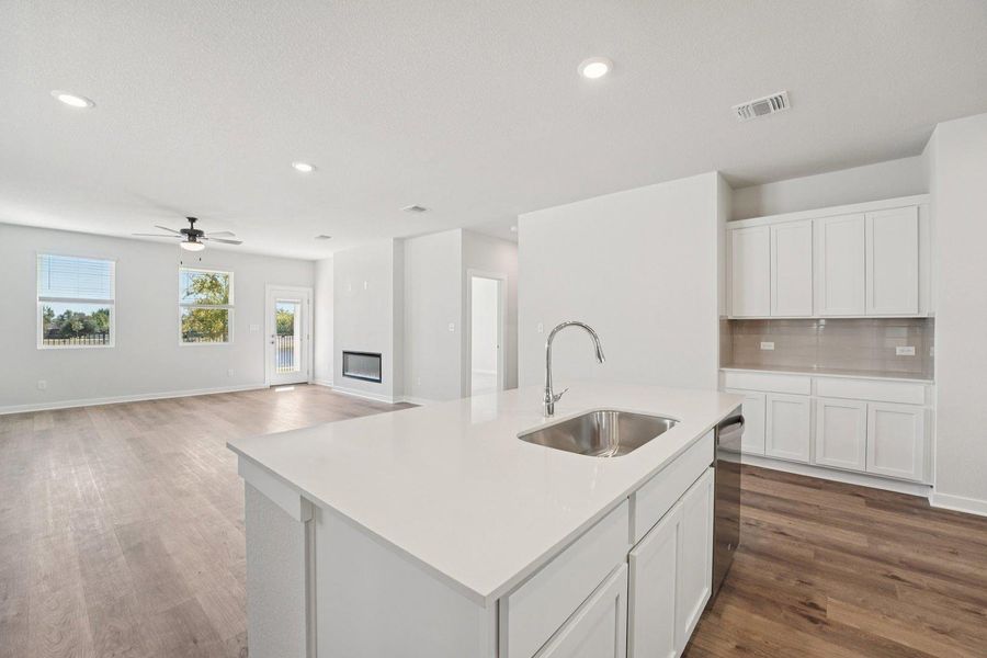 Furnished interior view inside a new home in Evelyn, Austin (Image 5). Furnished interior view inside a new home in Evelyn, Austin (Image 5).