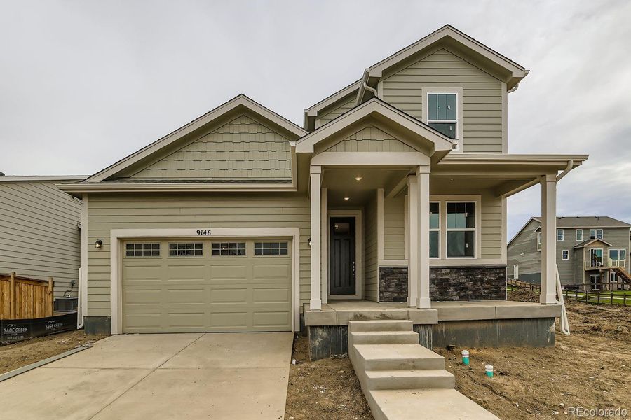 Exterior details and patio area of a home in Buffalo Highlands – Commerce City, Commerce City (Image 1). Exterior details and patio area of a home in Buffalo Highlands – Commerce City, Commerce City (Image 1).