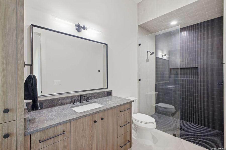 Furnished interior view inside a new home in , San Antonio (Image 39).