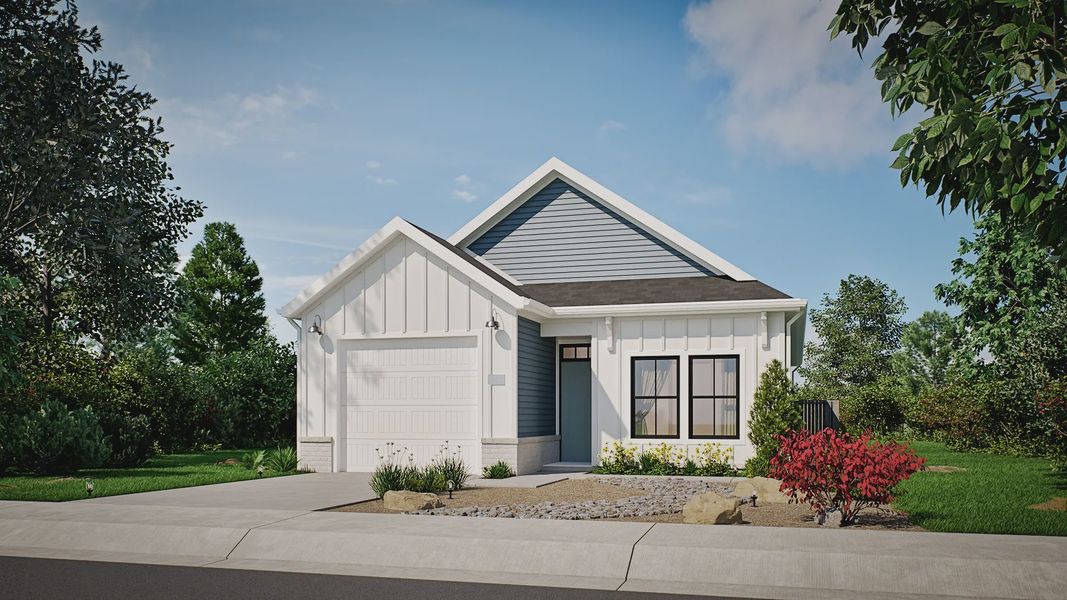 Representative exterior photo of a completed home built from the Rockaway by Epcon Communities in Chipeta Hollows, Grand Junction, CO (Image 14). Representative exterior photo of a completed home built from the Rockaway by Epcon Communities in Chipeta Hollows, Grand Junction, CO (Image 14).