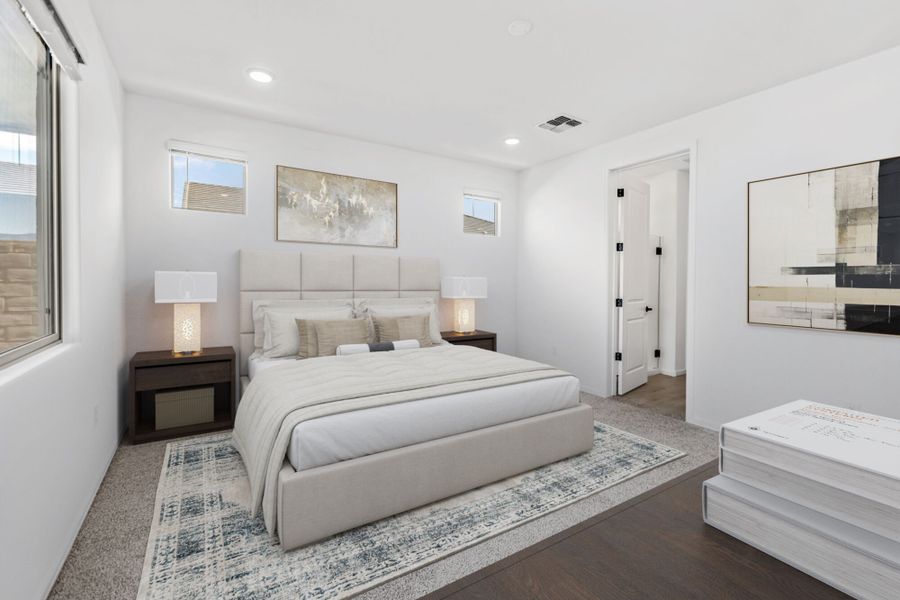 Furnished interior view inside a new home in Oasis At Rocking K, Vail (Image 9).