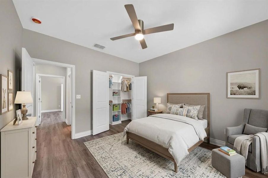 Virtually Staged Bedroom