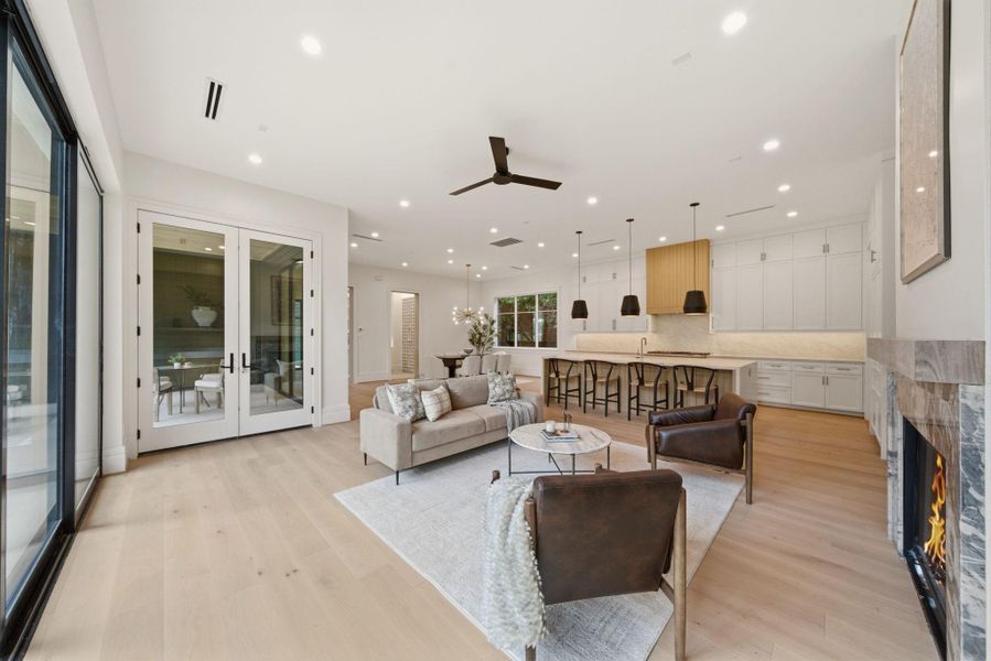 Furnished interior view inside a new home in , Houston (Image 16).