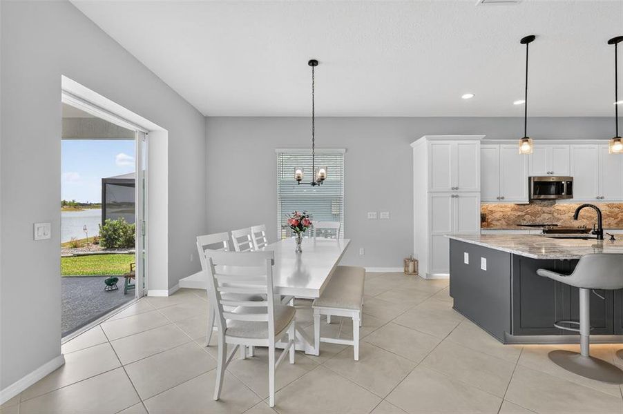 Furnished interior view inside a new home in , The Villages (Image 17).