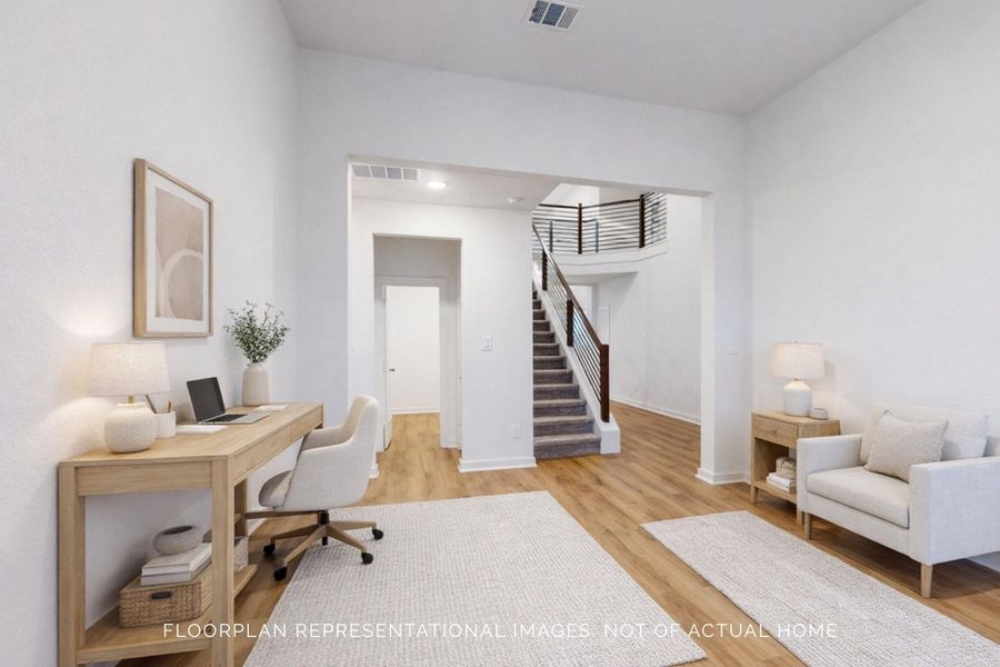 Furnished interior view inside a new home in Marvida, Cypress (Image 6).