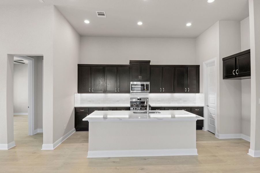 Furnished interior view inside a new home in Cross Creek, Cedar Park (Image 4).