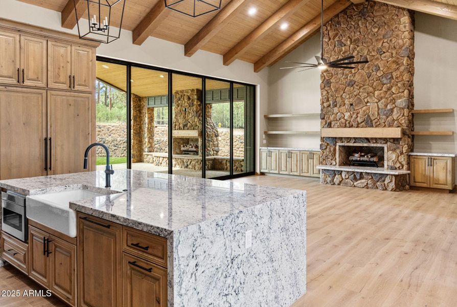 Kitchen Island / Living Area Kitchen Island / Living Area