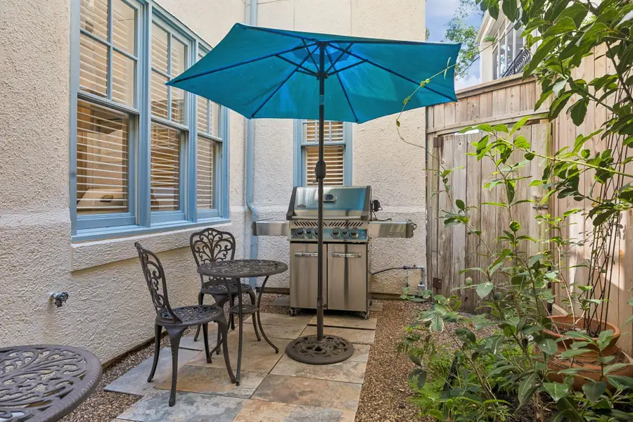 Exterior details and patio area of a home in , Houston (Image 3).