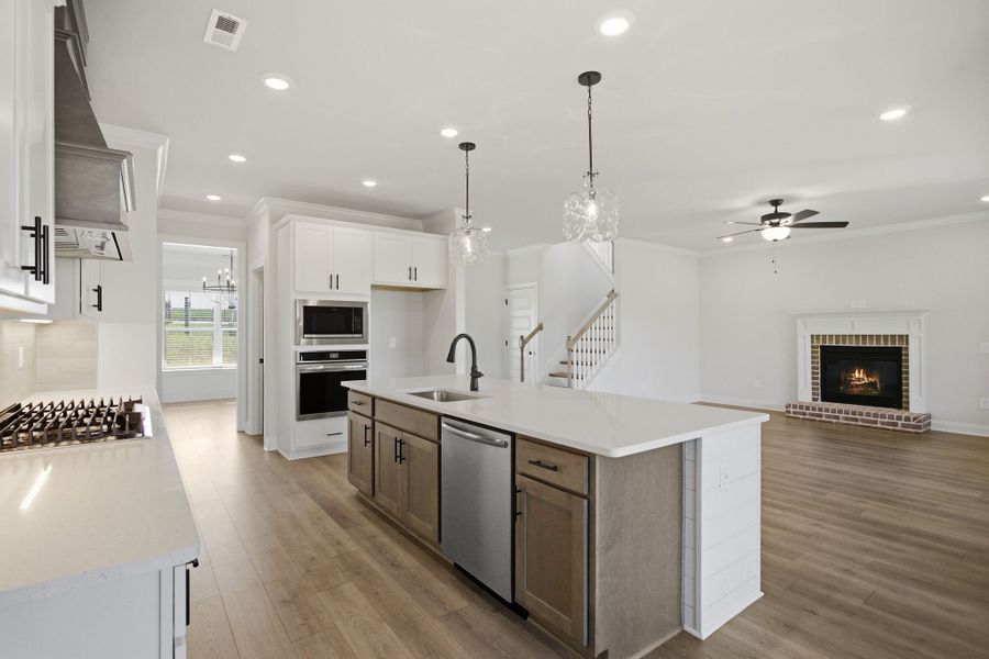 Furnished interior view inside a new home in Cherokee Knoll, Williamston (Image 8).