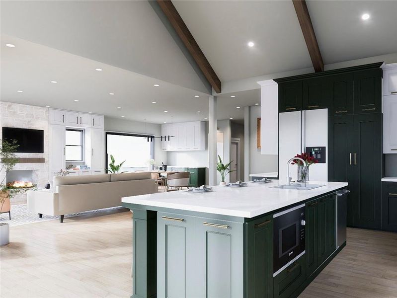Furnished interior view inside a new home in , Decatur (Image 4).