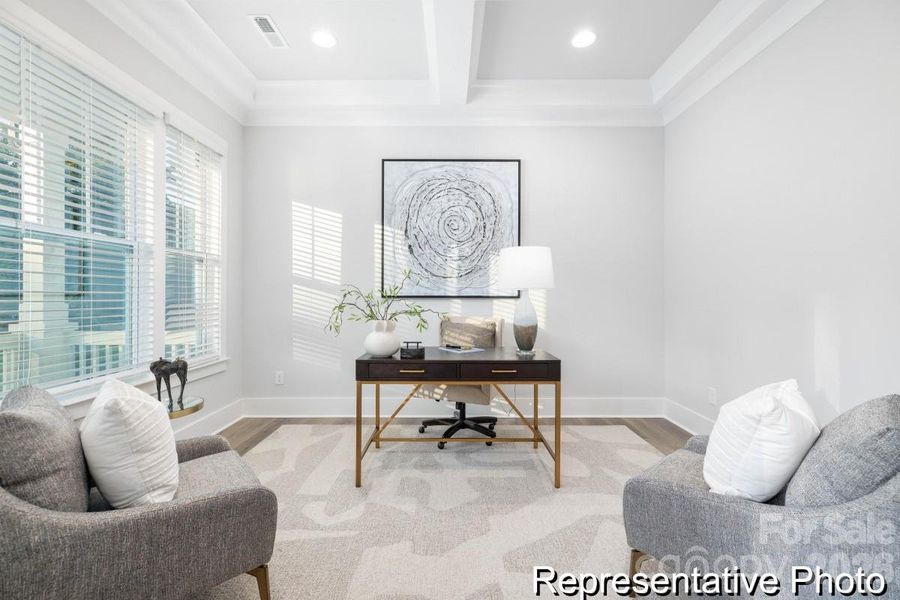 Furnished interior view inside a new home in , Statesville (Image 9).