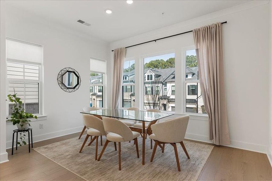Furnished interior view inside a new home in , Alpharetta (Image 18). Furnished interior view inside a new home in , Alpharetta (Image 18).