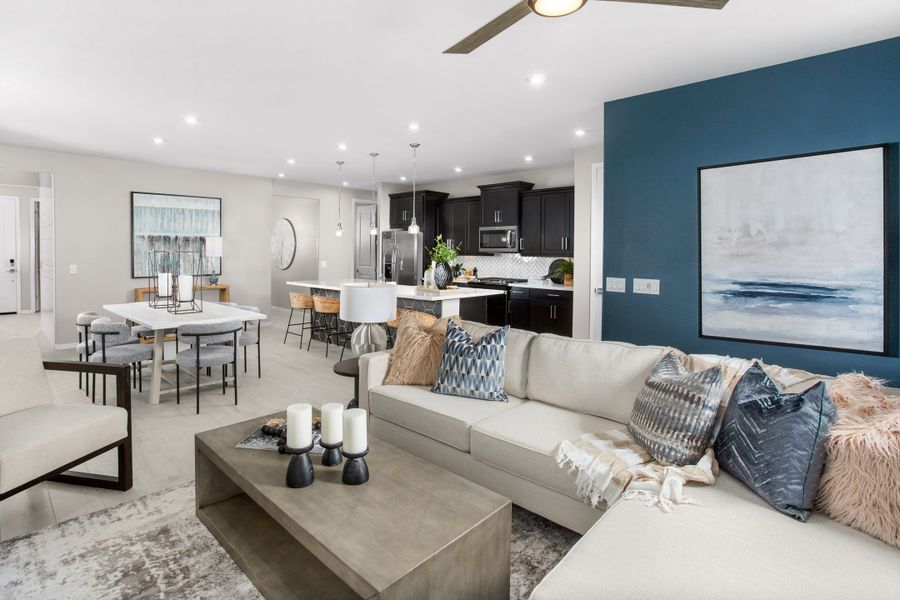 Representative furnished interior of a home built from the Pinehurst by Beazer Homes in Highpointe at Northpointe, Peoria (Image 7).