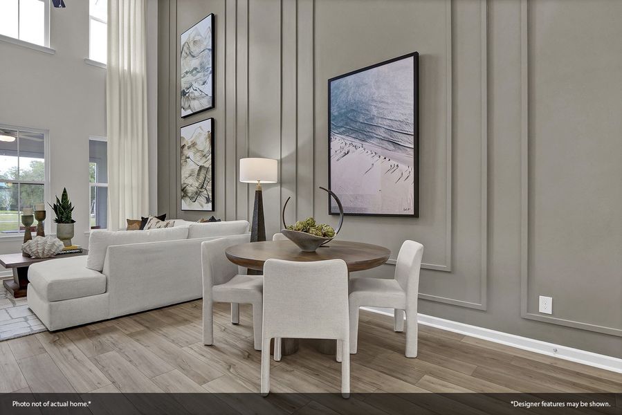 Furnished interior view inside a new home in Ovation at Sweetbrier, Durham (Image 9).