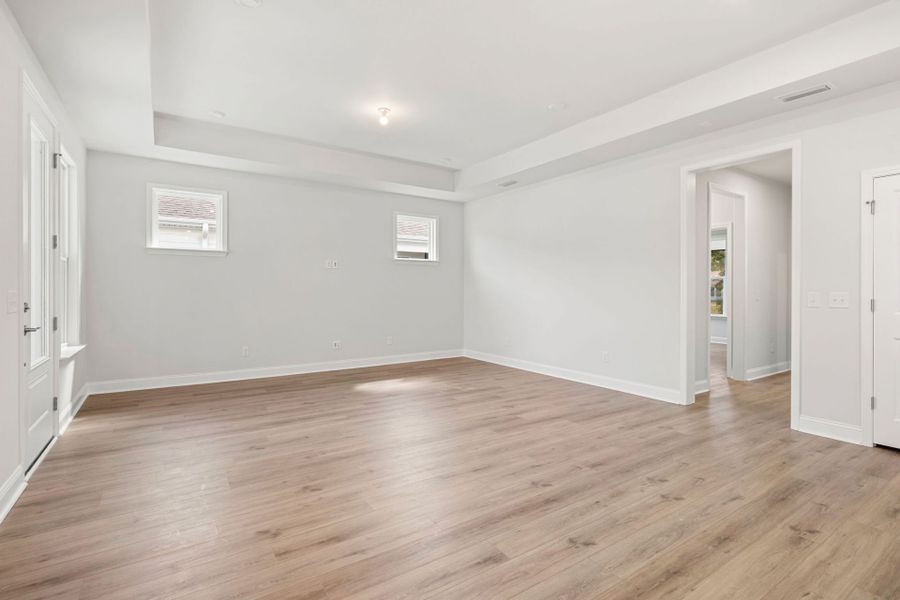 Gathering Room with Cafe Style Windows Gathering Room with Cafe Style Windows