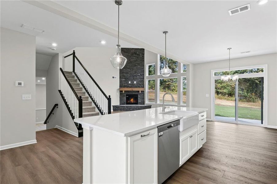 Furnished interior view inside a new home in Pickens Bluff, Hiram (Image 8). Furnished interior view inside a new home in Pickens Bluff, Hiram (Image 8).