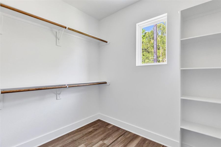 Primary closet