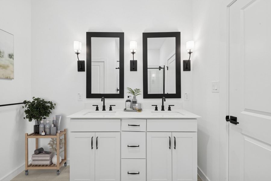 Furnished interior view inside a new home in Aspire at River Ranch Trails, Dayton (Image 12).