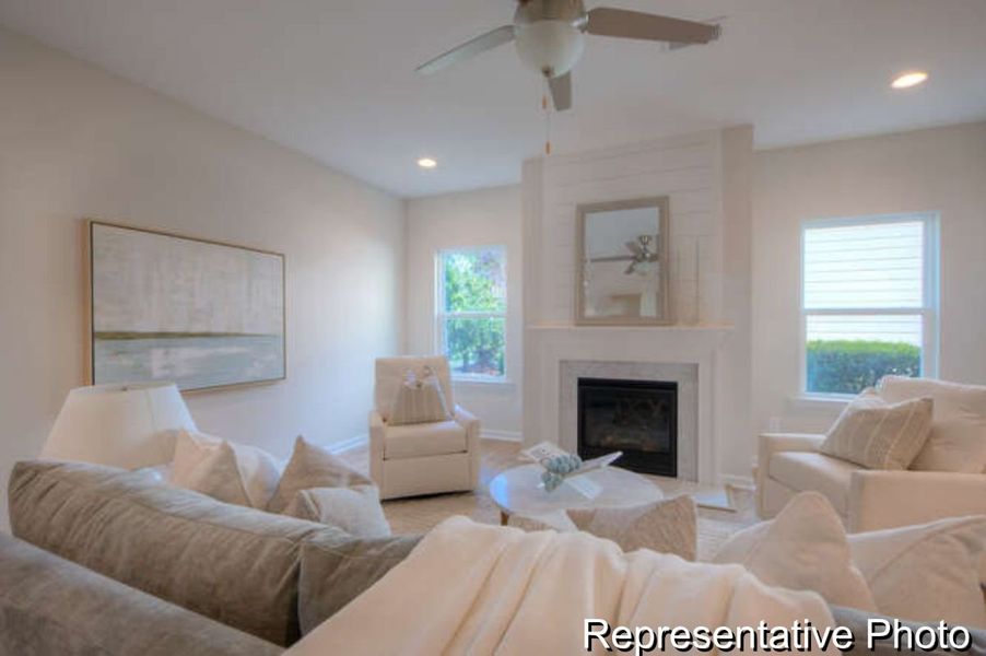 Furnished interior view inside a new home in Copper Ridge at Flowers Plantation, Clayton (Image 9).