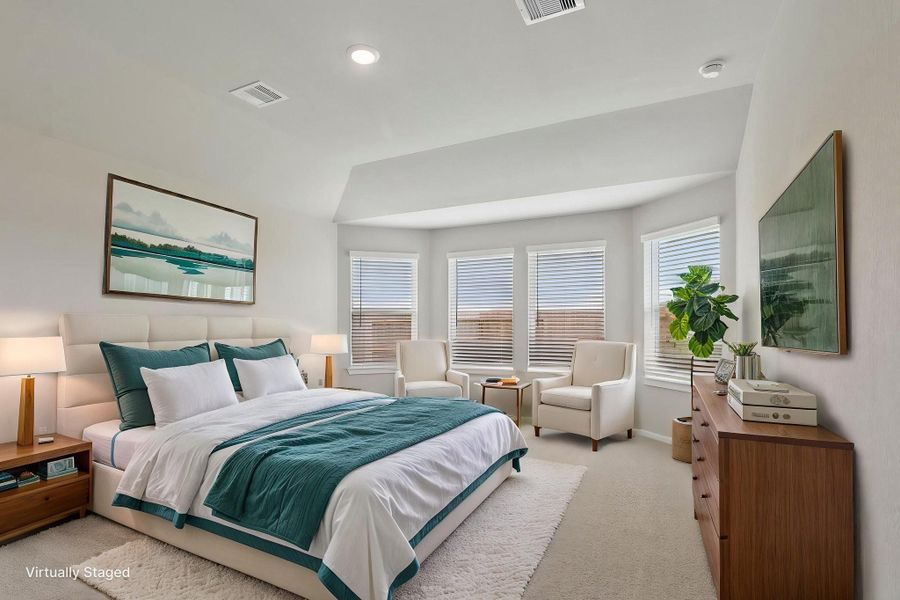 Furnished interior view inside a new home in Riviera Pines - Classic Series, Huffman (Image 11). Furnished interior view inside a new home in Riviera Pines - Classic Series, Huffman (Image 11).