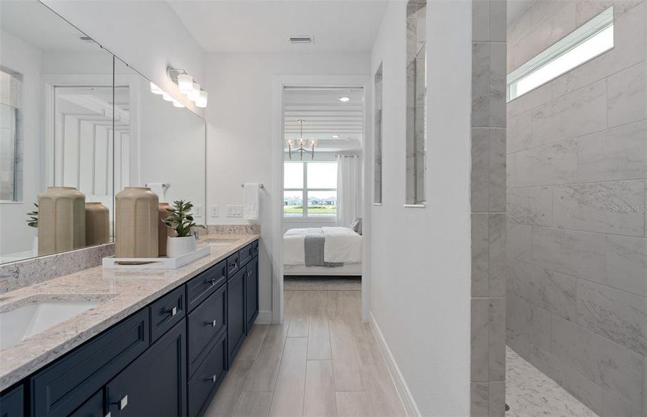 Furnished interior view inside a new home in Del Webb Lakehaven, Clermont (Image 15).