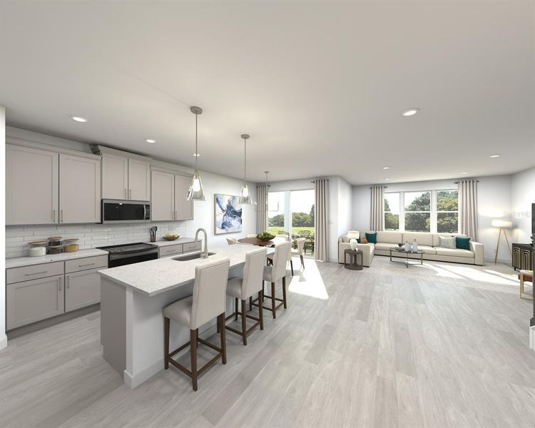 Furnished interior view inside a new home in Coasterra - Reserve Series, Palmetto (Image 8).