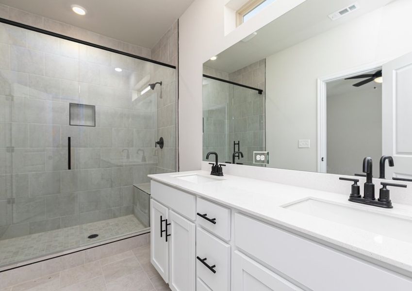 Get ready for your day in the Tybee's master bathroom