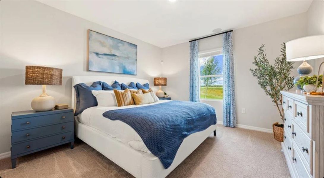 Furnished interior view inside a new home in Waterstone, Groveland (Image 10).