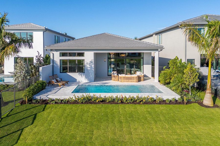 Exterior details and patio area of a home in , Boca Raton (Image 2). Exterior details and patio area of a home in , Boca Raton (Image 2).