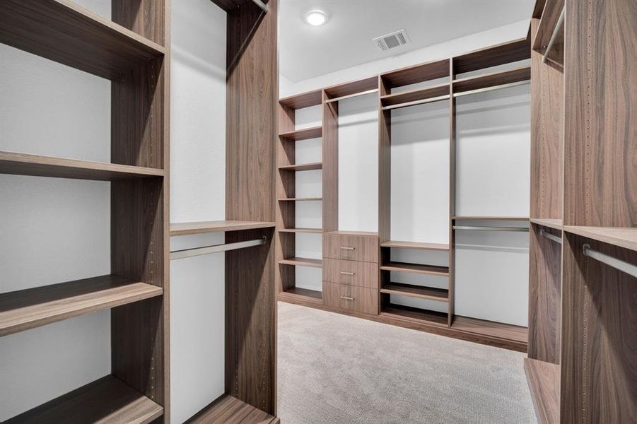 Primary closet built ins
