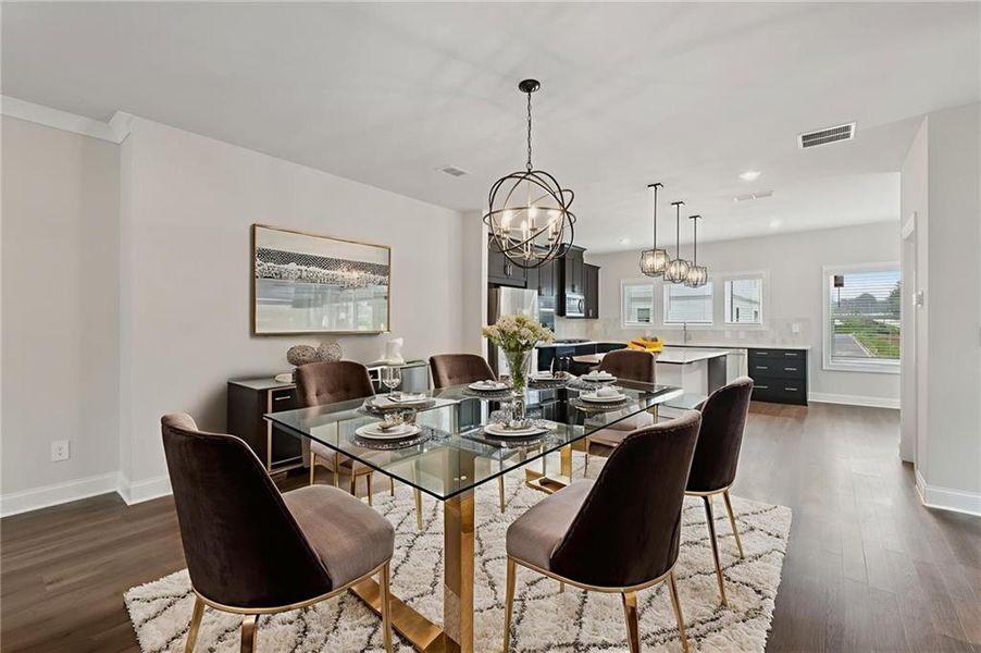 Furnished interior view inside a new home in Martin Springs - Highland Series, Lawrenceville (Image 13).