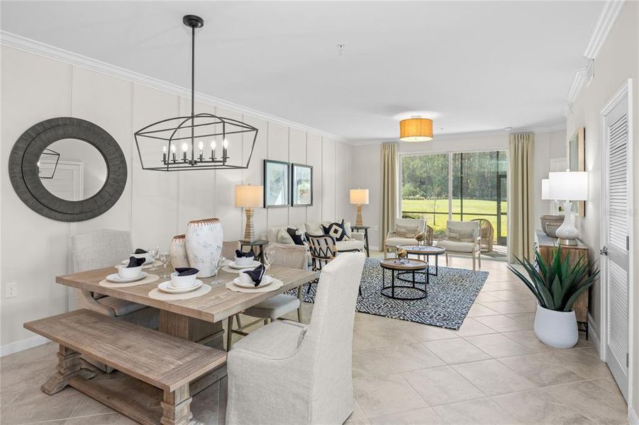 Furnished interior view inside a new home in Calusa Country Club, Lakewood Ranch (Image 20).
