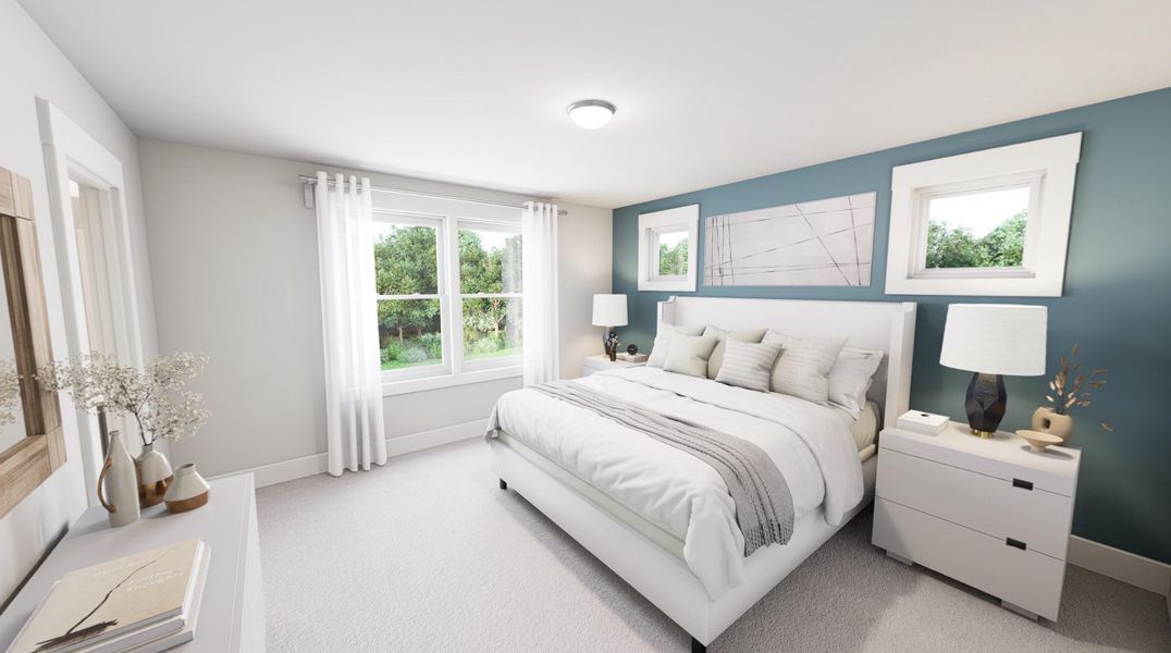 Representative furnished interior of a home built from the Unexpected Compliment by Garman Homes in McConnell Ridge, McLeansville (Image 4).