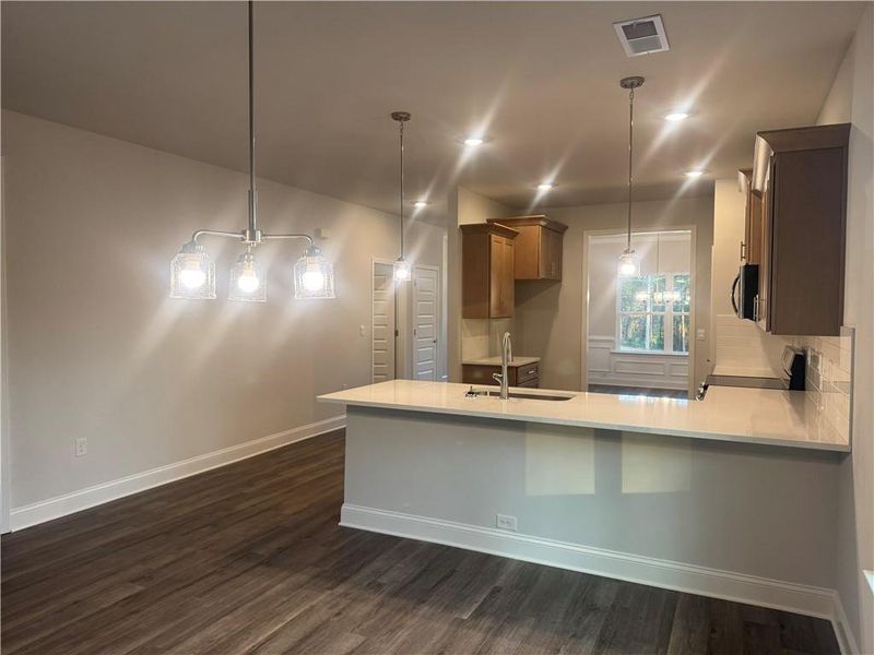 Furnished interior view inside a new home in The Fields of Walnut Creek, Pendergrass (Image 7).