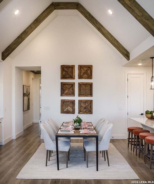 Furnished interior view inside a new home in Alsatian Oaks, Castroville (Image 18).