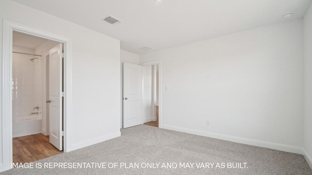 Representative unfurnished interior of a home built from the The Westley by D.R. Horton in Railhead, Cedar Creek (Image 24).