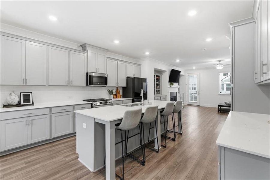 Furnished interior view inside a new home in Towns At Peachtree Corners, Peachtree Corners (Image 7).
