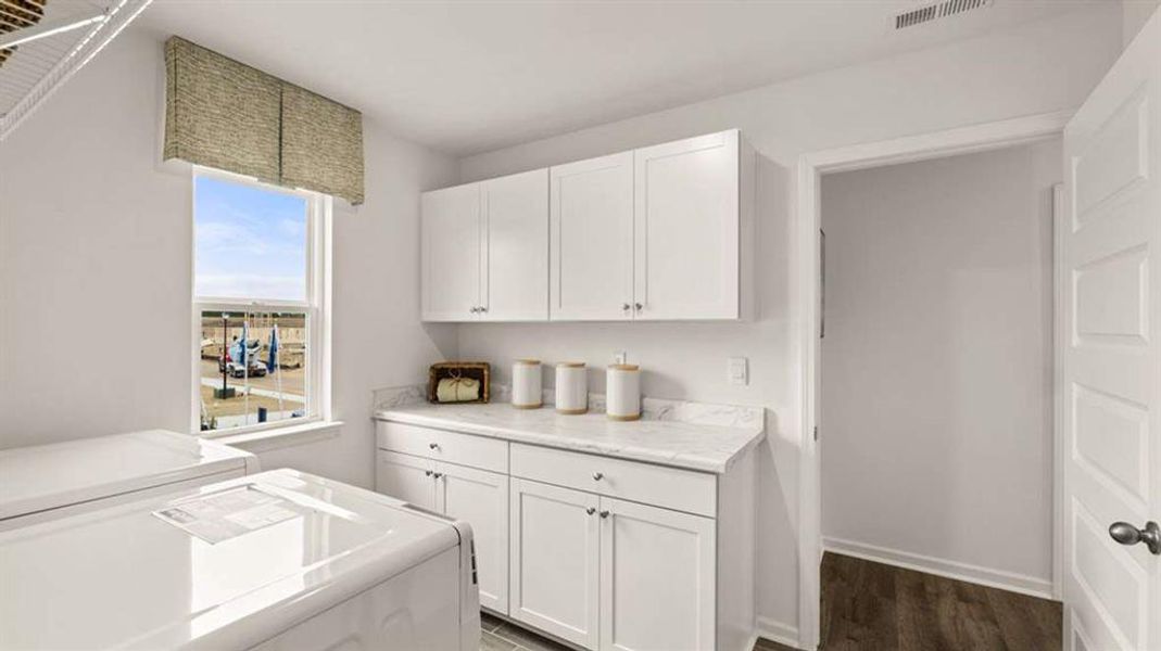 Furnished interior view inside a new home in Heritage Pointe, Senoia (Image 33).