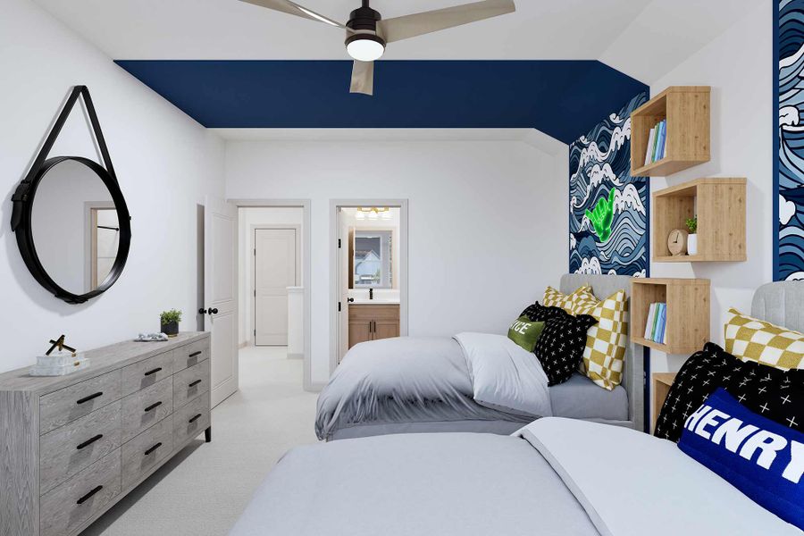 Representative furnished interior of a home built from the The Tomwood by David Weekley Homes in The Preserve at Laurelton – Haven Collection, Green Cove Springs (Image 5).
