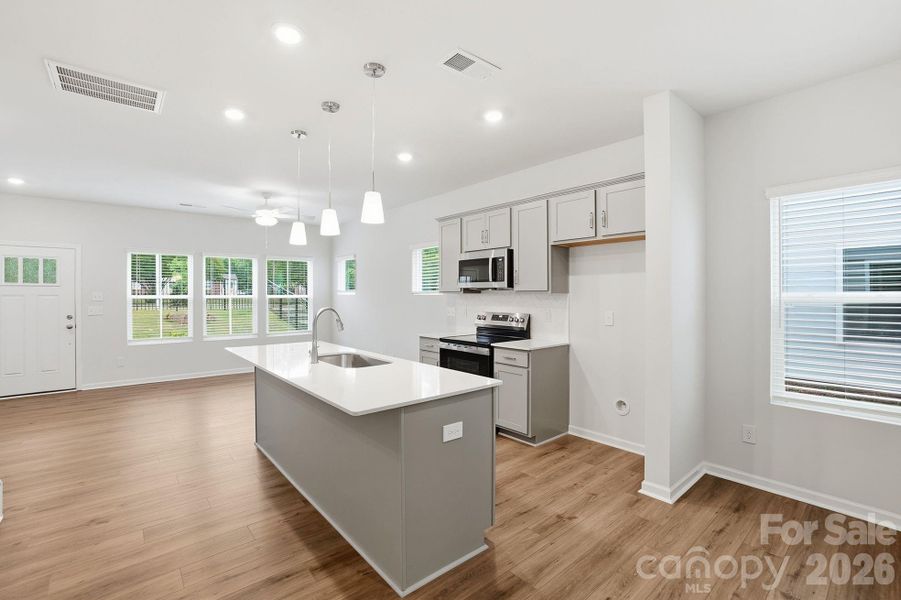 Furnished interior view inside a new home in Sloan Station, Charlotte (Image 16).